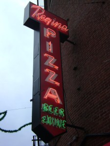 Classic neon sign, a beacon since 1926.