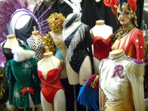 Rockettes costumes from the archives. C. Nelson, 2013.